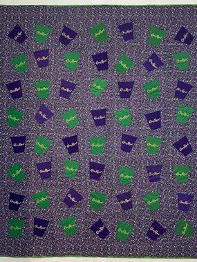 Crown Royal Tipsy Tumbler Handmade Quilt 60” x 68”